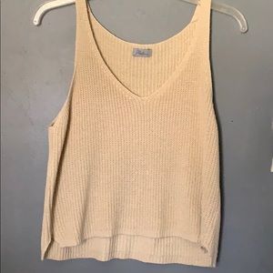 cream sweater tank
